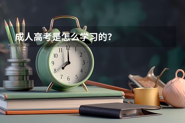 成人高考是怎么学习的？
