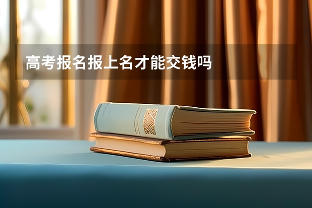 高考报名报上名才能交钱吗