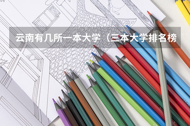 云南有几所一本大学（三本大学排名榜 全国最好的三本学校）