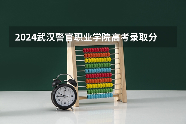 2024武汉警官职业学院高考录取分数线是多少？