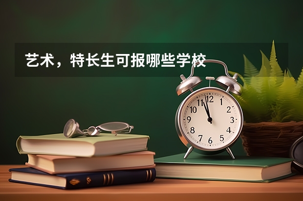 艺术,特长生可报哪些学校