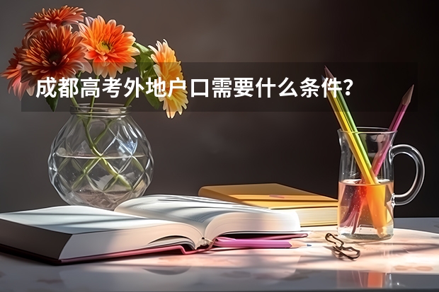 成都高考外地户口需要什么条件？