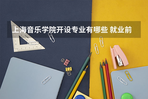 上海音乐学院开设专业有哪些 就业前景如何
