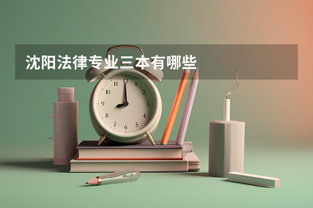 沈阳法律专业三本有哪些