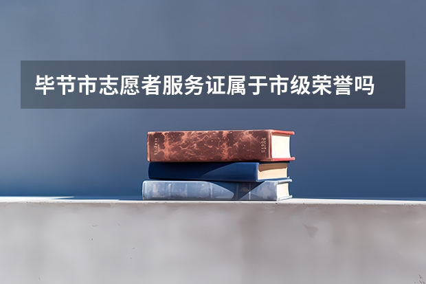 毕节市志愿者服务证属于市级荣誉吗