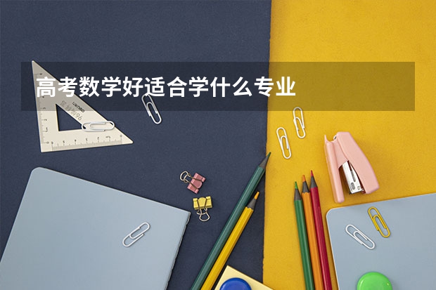 高考数学好适合学什么专业