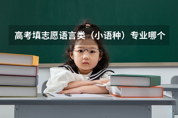 高考填志愿语言类（小语种）专业哪个好？？？