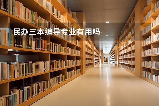 民办三本编导专业有用吗