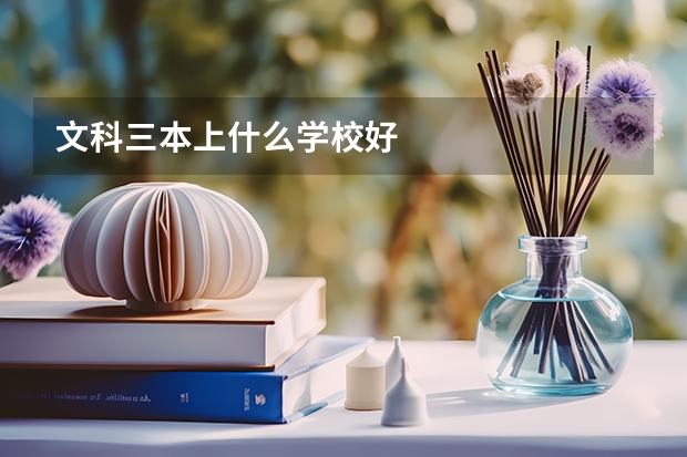 文科三本上什么学校好