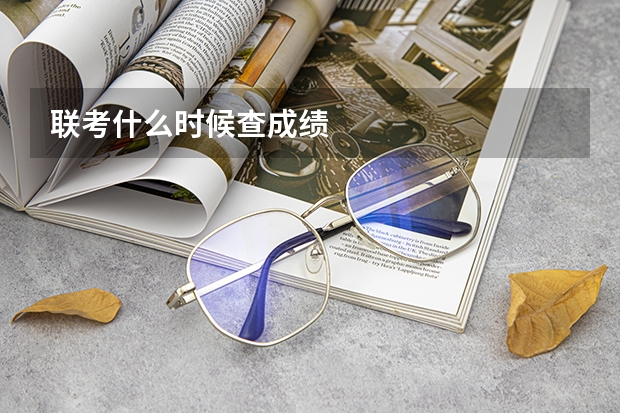 联考什么时候查成绩