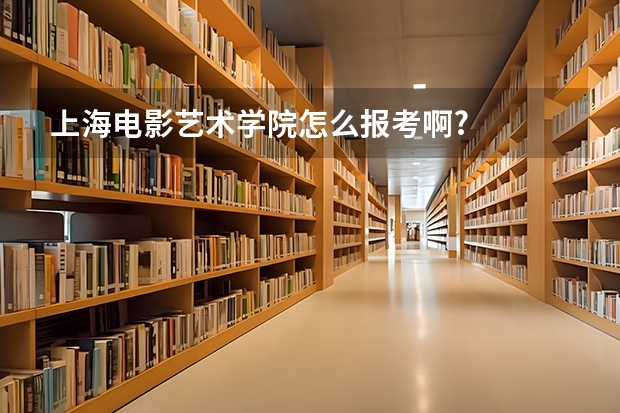 上海电影艺术学院怎么报考啊?