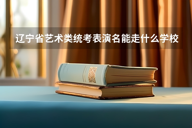 辽宁省艺术类统考表演名能走什么学校