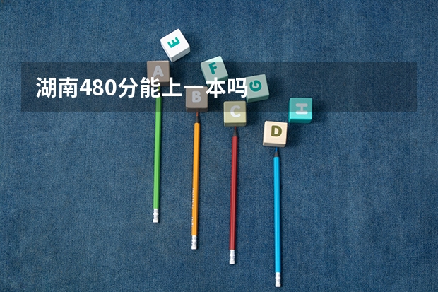 湖南480分能上一本吗
