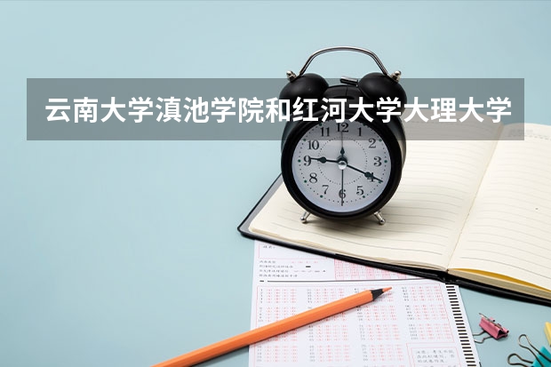 云南大学滇池学院和红河大学.大理大学哪个好一点?