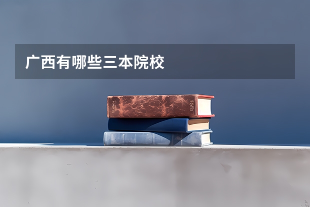 广西有哪些三本院校