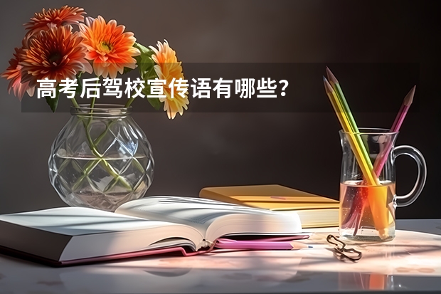 高考后驾校宣传语有哪些？