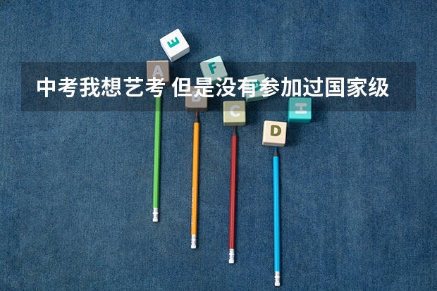 中考我想艺考 但是没有参加过国家级的竞赛 更没获奖 只是去年在学校获书法一等奖 可以吗？