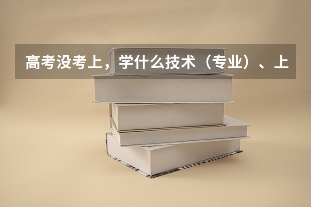 高考没考上，学什么技术（专业）、上什么学校好呢？