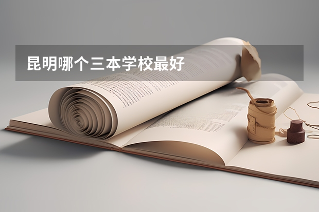 昆明哪个三本学校最好