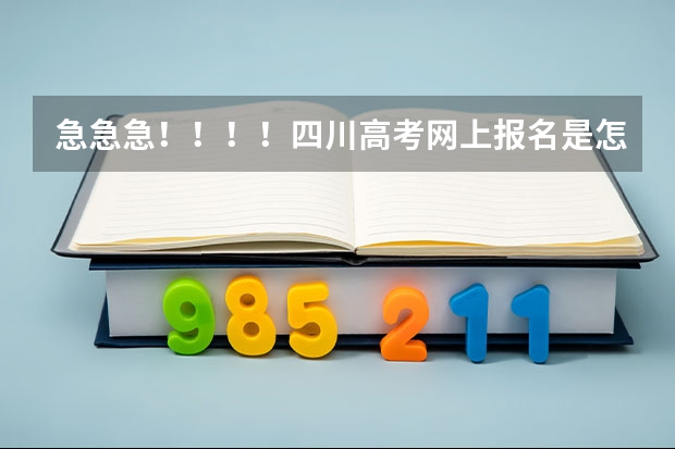 急急急！！！！四川高考网上报名是怎么弄的？先在网上报名然后隔几天再交报名费？还是报名的时