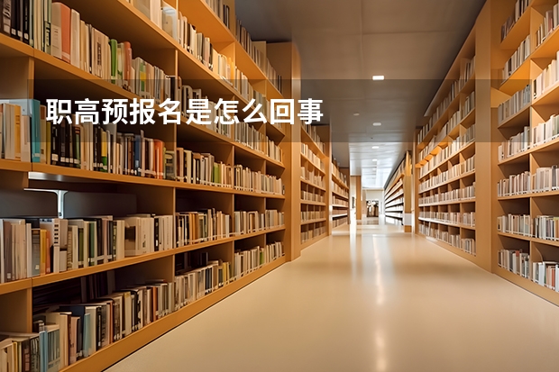 职高预报名是怎么回事