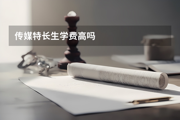 传媒特长生学费高吗