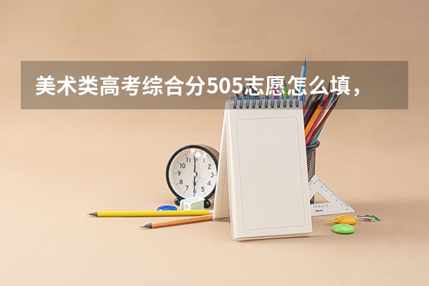 美术类高考综合分505志愿怎么填,能上什么学校,三本能上吗