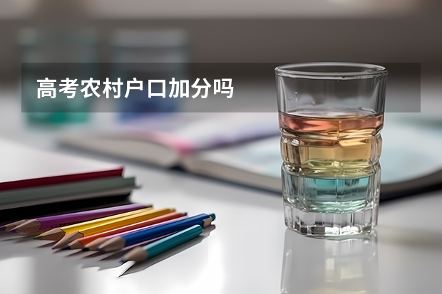 高考农村户口加分吗