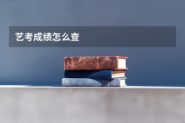 艺考成绩怎么查
