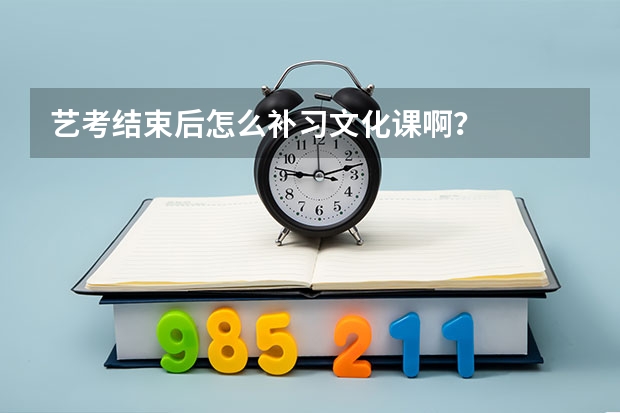 艺考结束后怎么补习文化课啊？