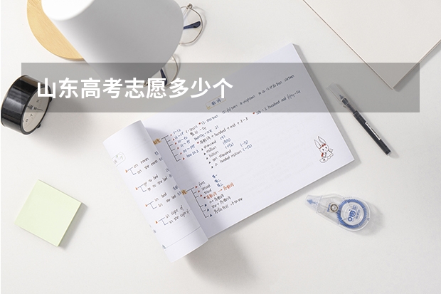 山东高考志愿多少个