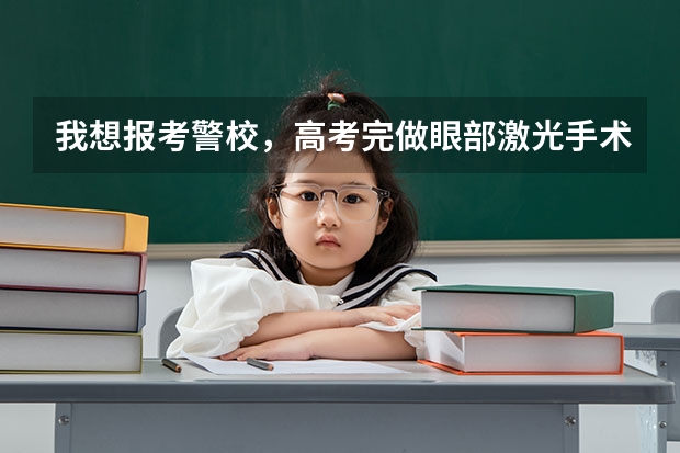 我想报考警校，高考完做眼部激光手术还来得及吗，河南？