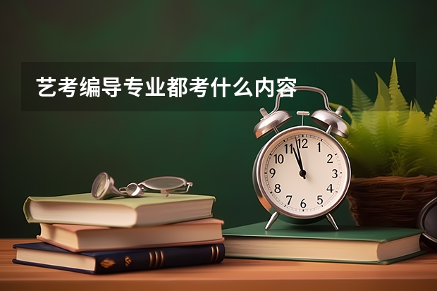 艺考编导专业都考什么内容