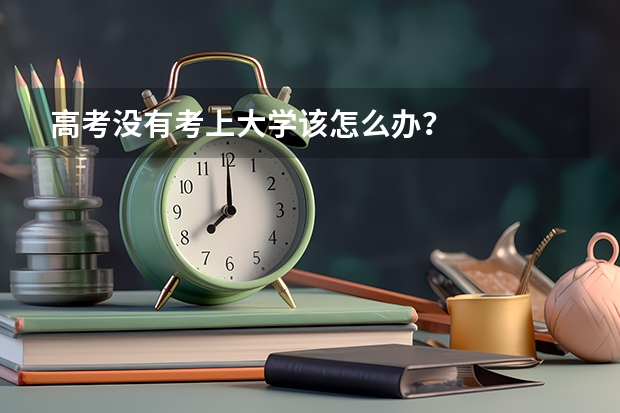 高考没有考上大学该怎么办？
