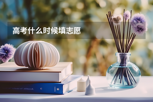 高考什么时候填志愿