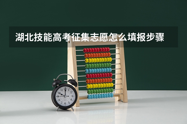湖北技能高考征集志愿怎么填报步骤